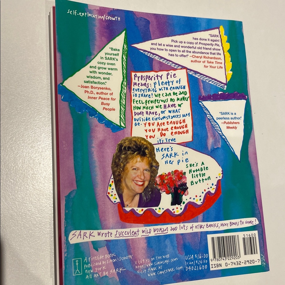 Prosperity Pie: How to Relax about Money and Everything Else by Sark book - Picture 2 of 2